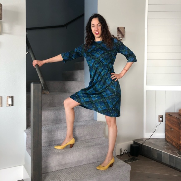 VTG 60’s Day Dress in Mod Scottish Plaid Size m-l - Picture 13 of 13